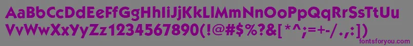 KoblenzBoldRegular Font – Purple Fonts on Gray Background