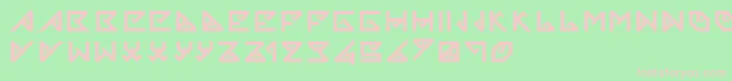 Songket Font – Pink Fonts on Green Background