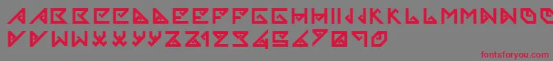 Songket Font – Red Fonts on Gray Background