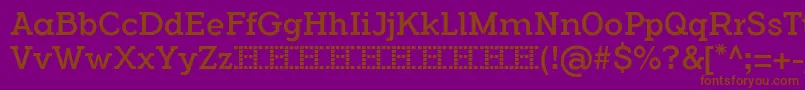 FlamanteCairoBook Font – Brown Fonts on Purple Background