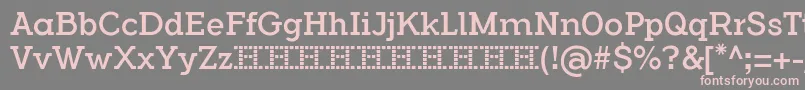 fuente FlamanteCairoBook – Fuentes Rosadas Sobre Fondo Gris