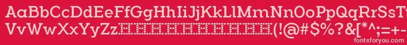 FlamanteCairoBook Font – Pink Fonts on Red Background