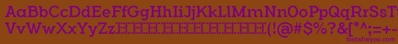 FlamanteCairoBook Font – Purple Fonts on Brown Background