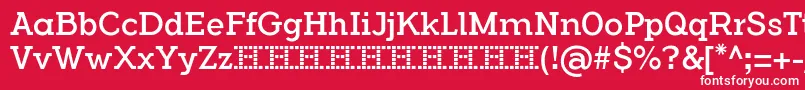 FlamanteCairoBook Font – White Fonts on Red Background