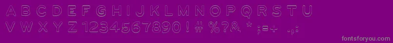 UgoLine Font – Gray Fonts on Purple Background