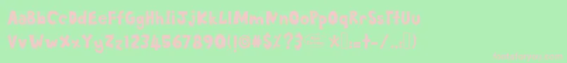 SayangMakabah Font – Pink Fonts on Green Background