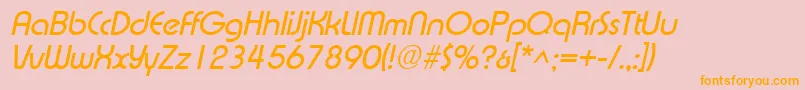 fuente ExpressaItalic – Fuentes Naranjas Sobre Fondo Rosa