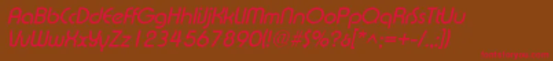 ExpressaItalic Font – Red Fonts on Brown Background