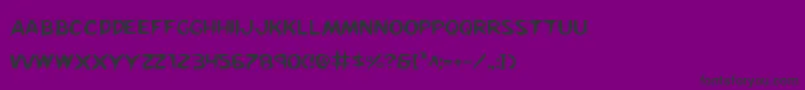 Kreeture Font – Black Fonts on Purple Background