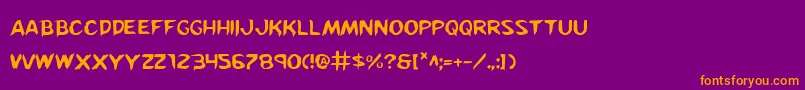 Lisätietoja Kreeture-fontista Kreeture-fontti – oranssit fontit violetilla taustalla