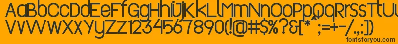 Шрифт Revopop – чёрные шрифты на оранжевом фоне