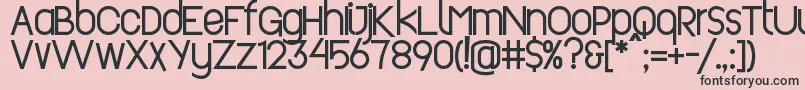 Revopop Font – Black Fonts on Pink Background