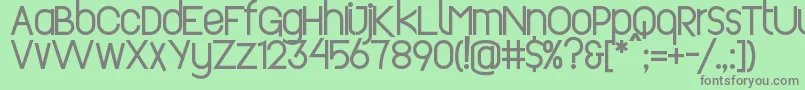 Шрифт Revopop – серые шрифты на зелёном фоне