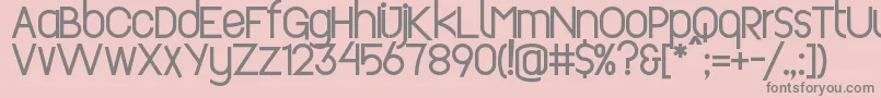 Revopop Font – Gray Fonts on Pink Background