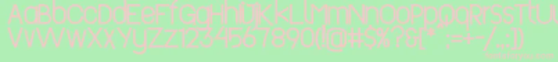 Revopop Font – Pink Fonts on Green Background