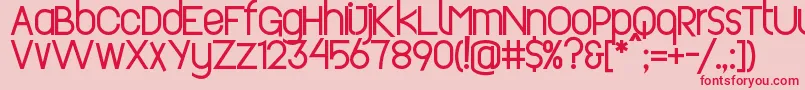 Revopop Font – Red Fonts on Pink Background