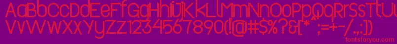 Revopop Font – Red Fonts on Purple Background