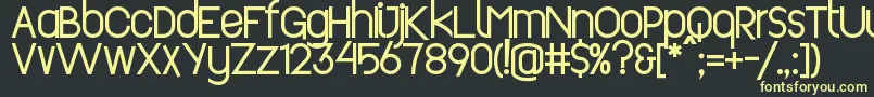 Шрифт Revopop – жёлтые шрифты на чёрном фоне