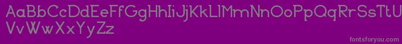 BasicallySerifFreeVersion Font – Gray Fonts on Purple Background