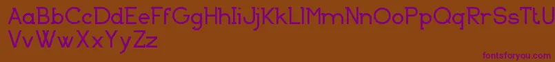 Шрифт BasicallySerifFreeVersion – фиолетовые шрифты на коричневом фоне