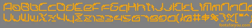 Ltr06-Schriftart – Orangefarbene Schriften auf grauem Hintergrund