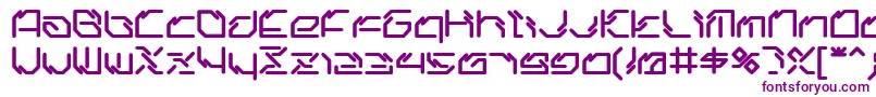 Ltr06 Font – Purple Fonts on White Background