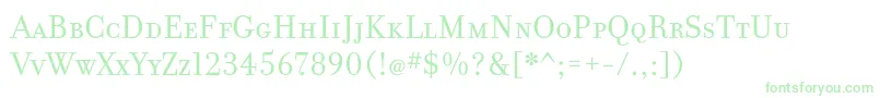 FilosofiaCyrWebSmallCaps Font – Green Fonts on White Background
