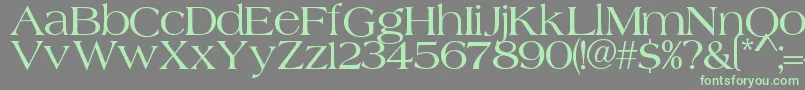 Merida Font – Green Fonts on Gray Background