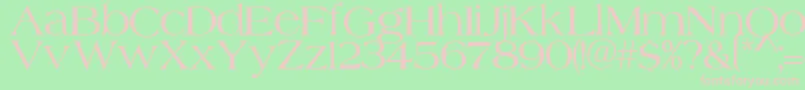 Merida Font – Pink Fonts on Green Background