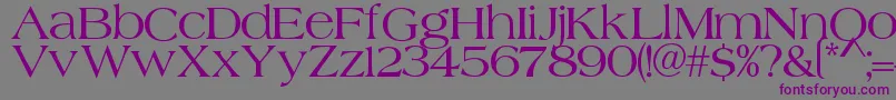 Merida Font – Purple Fonts on Gray Background