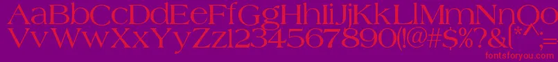 Merida Font – Red Fonts on Purple Background