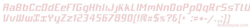Mobicbi Font – Pink Fonts on White Background