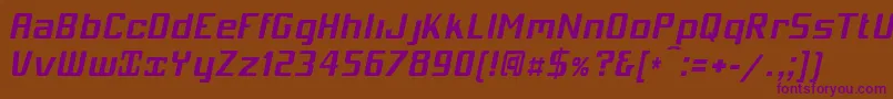 Mobicbi Font – Purple Fonts on Brown Background