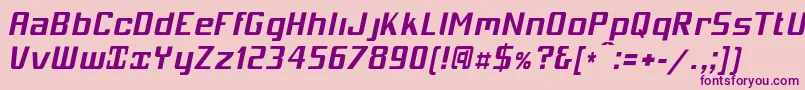 Mobicbi Font – Purple Fonts on Pink Background