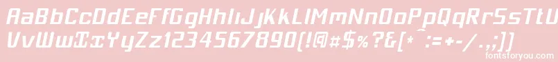 Mobicbi Font – White Fonts on Pink Background