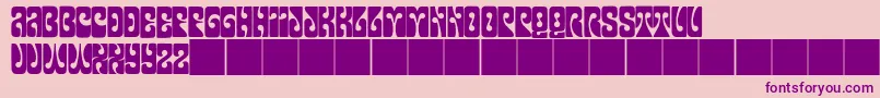 JmhPsychedelicCaps Font – Purple Fonts on Pink Background