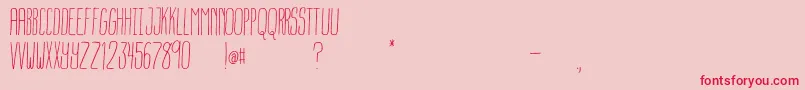 OverAtlanticCity Font – Red Fonts on Pink Background