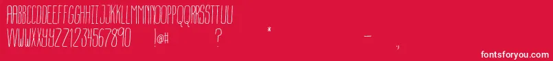 OverAtlanticCity Font – White Fonts on Red Background