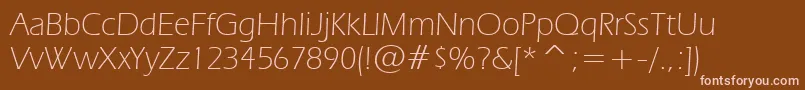 Шрифт ErasLightBt – розовые шрифты на коричневом фоне