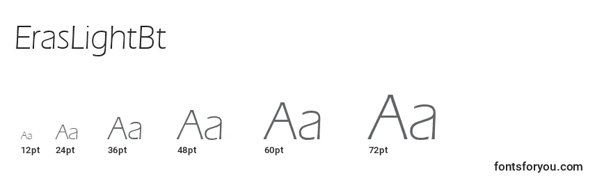 ErasLightBt Font Sizes