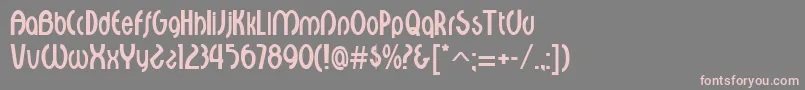 CroixRegular Font – Pink Fonts on Gray Background