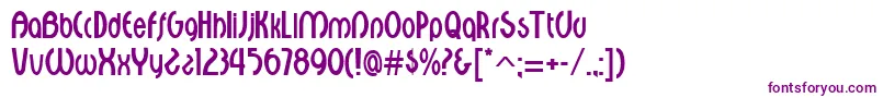 CroixRegular Font – Purple Fonts on White Background