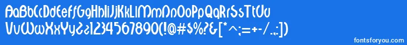CroixRegular Font – White Fonts on Blue Background