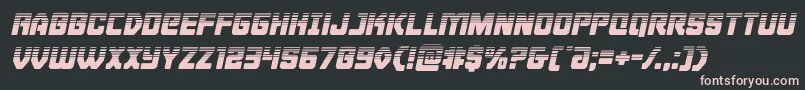 Cyborgroosterhalfital Font – Pink Fonts on Black Background