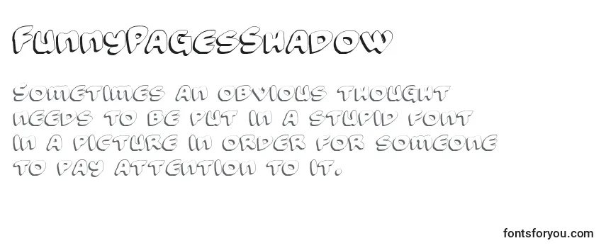 Шрифт FunnyPagesShadow