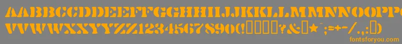 More about Dirtybakersdozen Font Dirtybakersdozen Font – Orange Fonts on Gray Background