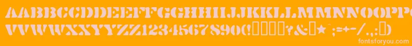Подробнее о шрифте Dirtybakersdozen Шрифт Dirtybakersdozen – розовые шрифты на оранжевом фоне