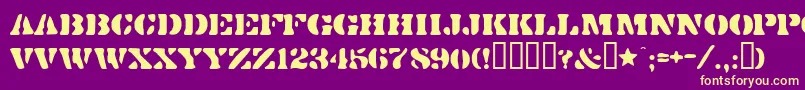 Saiba mais sobre a fonte Dirtybakersdozen Fonte Dirtybakersdozen – fontes amarelas em um fundo roxo