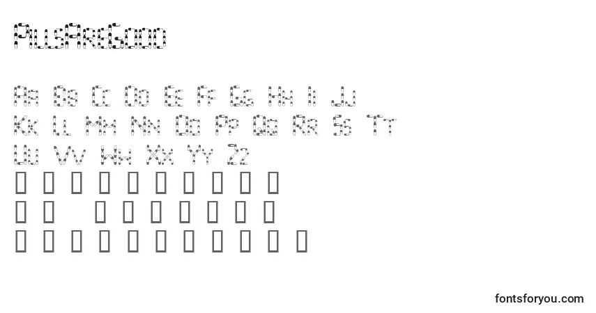Schriftart PillsAreGood – Alphabet, Zahlen, spezielle Symbole