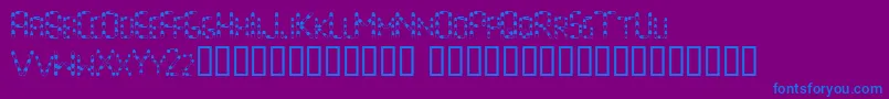 PillsAreGood Font – Blue Fonts on Purple Background